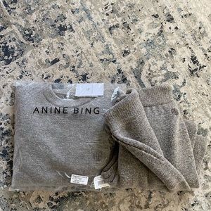 Anine Bing Ramona sweater with matching sweats